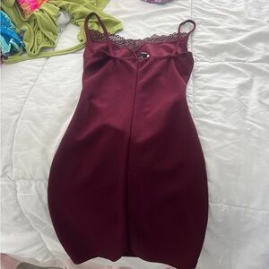 Burgundy tank top dress